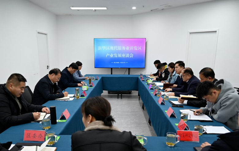 新华区召开现代服务业开发区产业发展座谈会