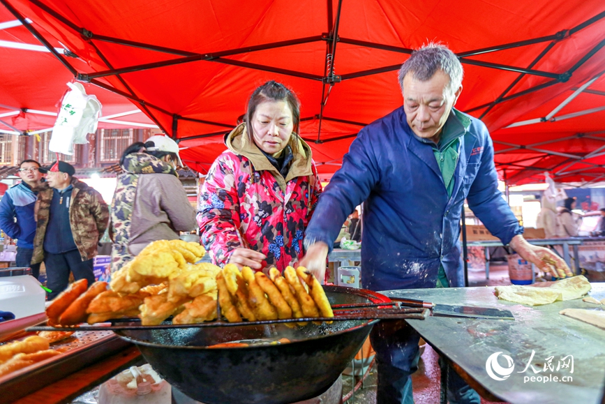 传统面食小吃。人民网 程明辉摄