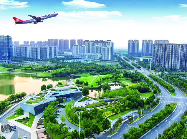 一座正在崛起的国际美好现代化航空新城。马国樑摄