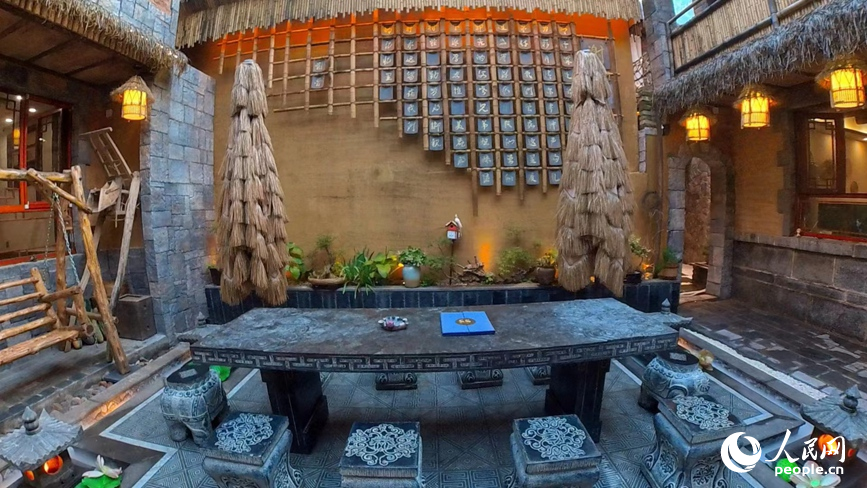 民宿一角。人民网记者 王佩摄