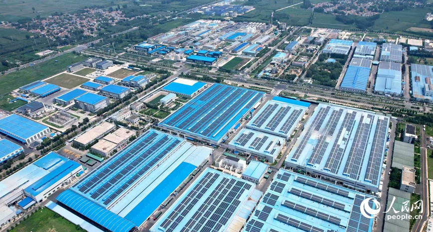 2024年，濮阳市GDP总量首破2000亿元，规上工业增加值增速居河南省第1位。图为君恒生物科技有限公司（航拍图）。人民网记者 王佩摄