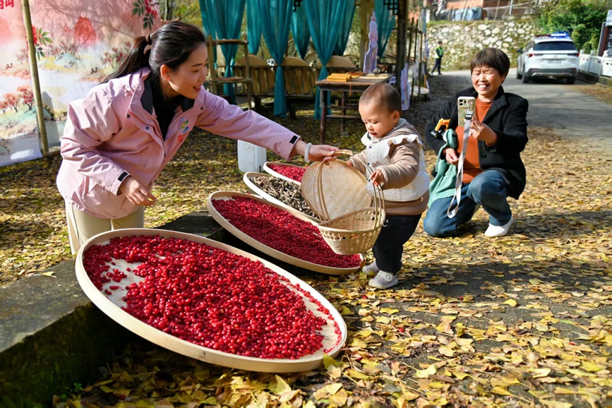 丰收的喜悦。李想摄