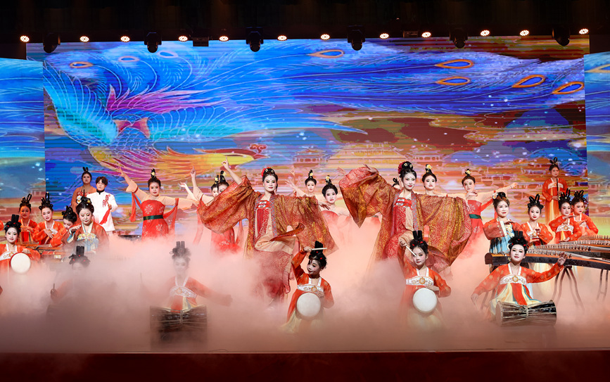 鲁山县2026年春节联欢晚会现场。郭东伟摄