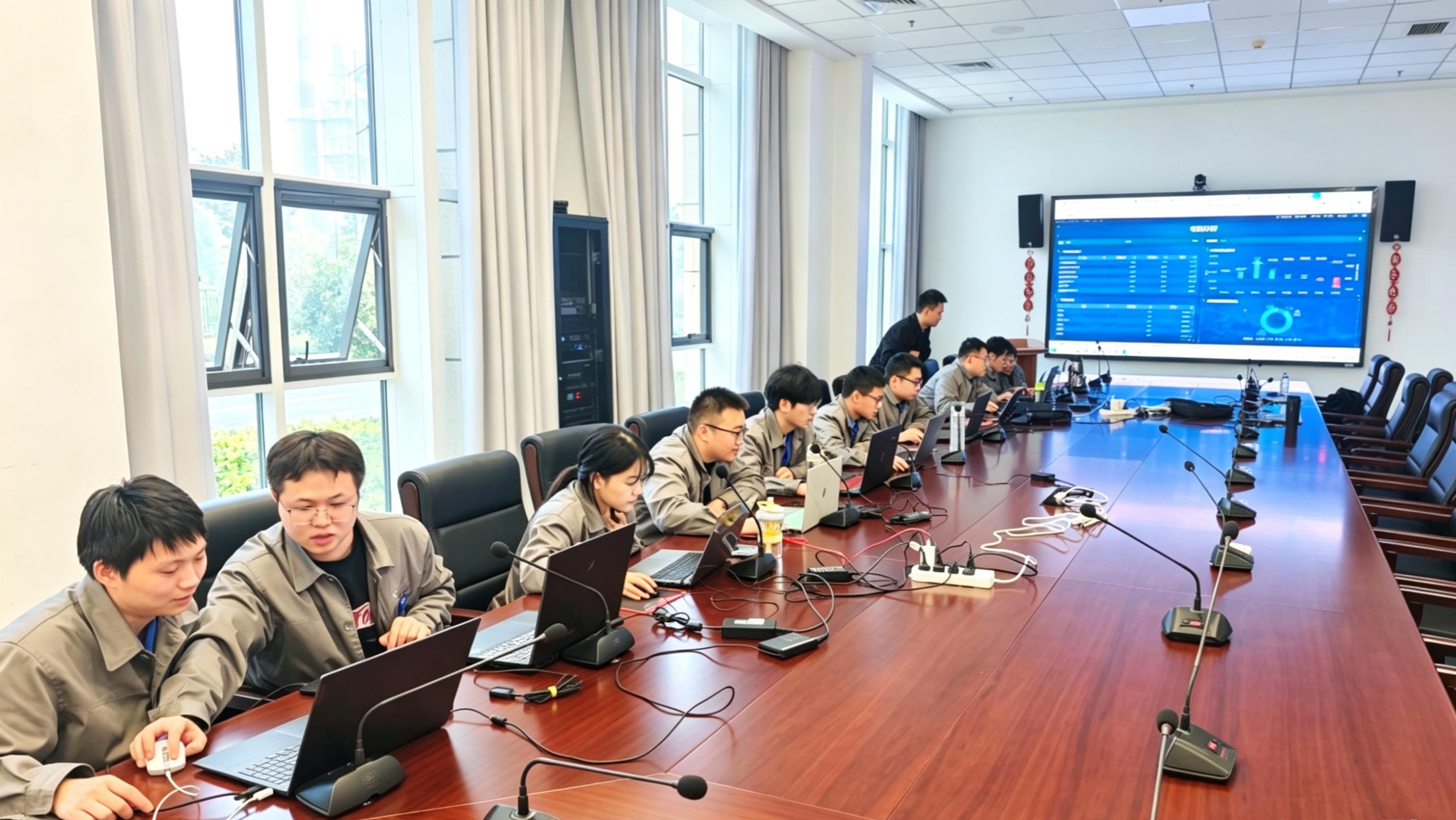 图为BI数据分析工具培训现场。王俊龙摄